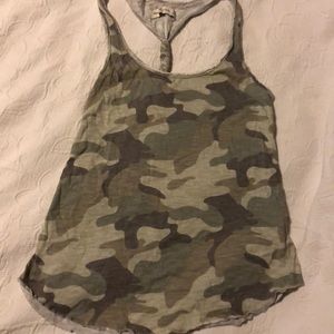 Racer back Camo Tank